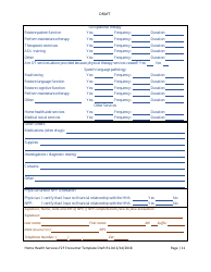 Home Health Services Face-To-Face Encounter Template, Page 11