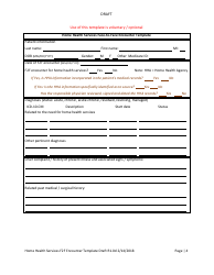 Home Health Services Face-To-Face Encounter Template, Page 4