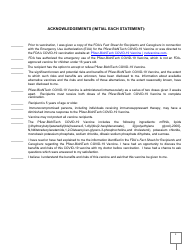 Pfizer-Biontech Covid-19 Vaccination Consent Form, Page 2