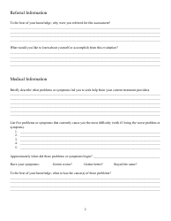 Neuropsychological Evaluation Background Questionnaire - Northeast Neuropsychology, Page 2