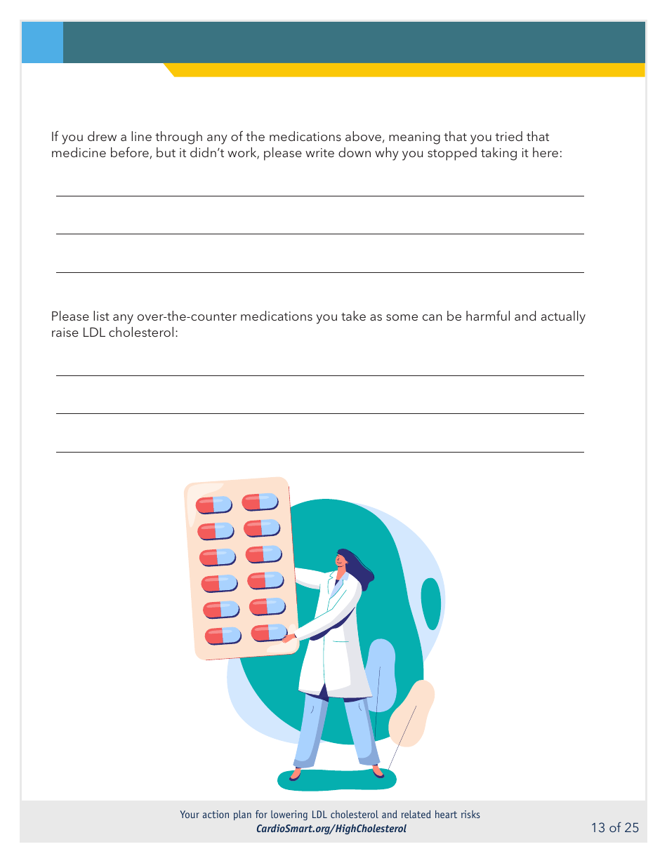 Action Plan for Lowering Ldl Cholesterol and Heart Risks - Cardiosmart, Page 13