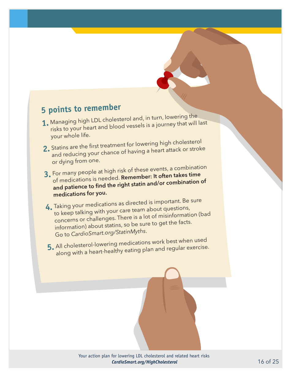 Action Plan for Lowering Ldl Cholesterol and Heart Risks - Cardiosmart, Page 16