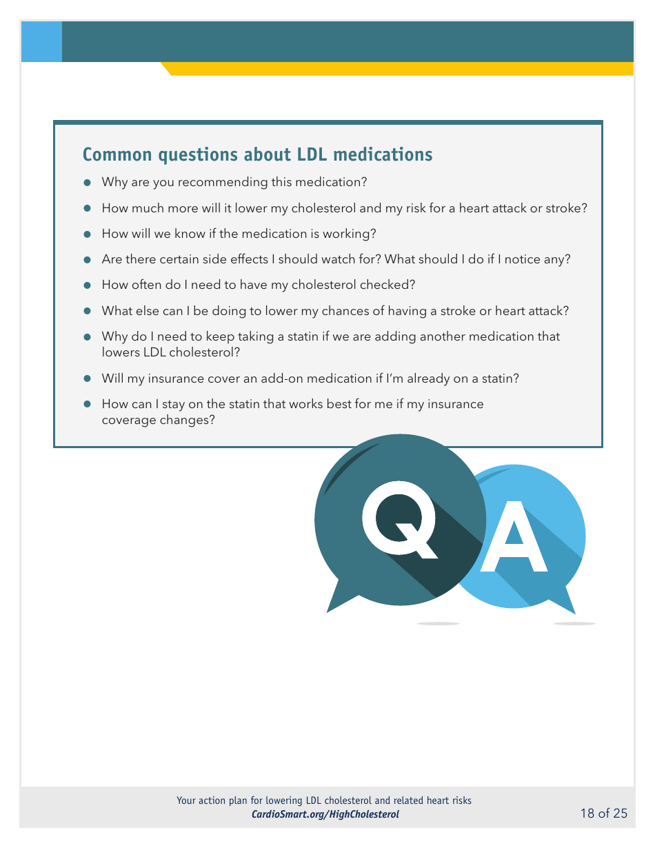 Action Plan for Lowering Ldl Cholesterol and Heart Risks - Cardiosmart, Page 18