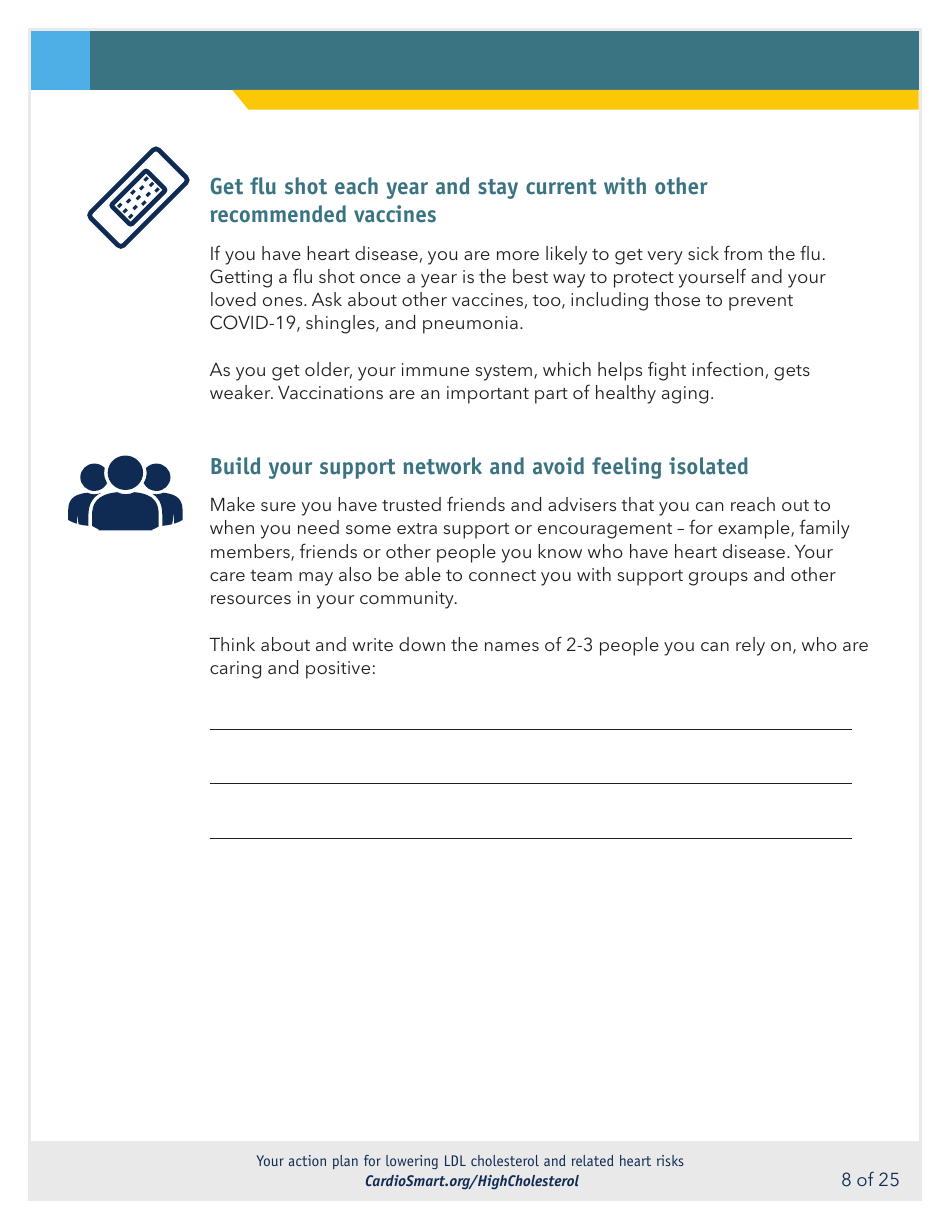Action Plan for Lowering Ldl Cholesterol and Heart Risks - Cardiosmart, Page 8