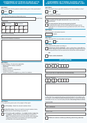 Form M107A Medical Assessment Certificate: Fitness to Drive - Western Australia, Australia, Page 2