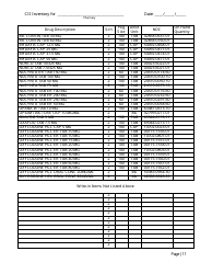 Controlled Substances Inventory Log - North Carolina, Page 12