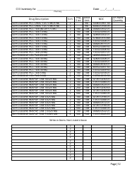 Controlled Substances Inventory Log - North Carolina, Page 13