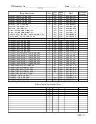 Controlled Substances Inventory Log - North Carolina, Page 15