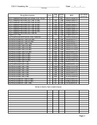 Controlled Substances Inventory Log - North Carolina, Page 18