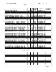 Controlled Substances Inventory Log - North Carolina, Page 20
