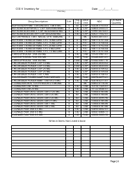 Controlled Substances Inventory Log - North Carolina, Page 21