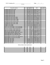 Controlled Substances Inventory Log - North Carolina, Page 22