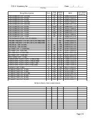 Controlled Substances Inventory Log - North Carolina, Page 27