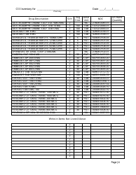 Controlled Substances Inventory Log - North Carolina, Page 5
