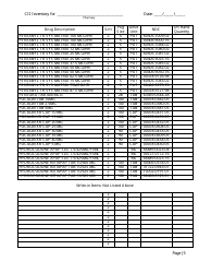 Controlled Substances Inventory Log - North Carolina, Page 6