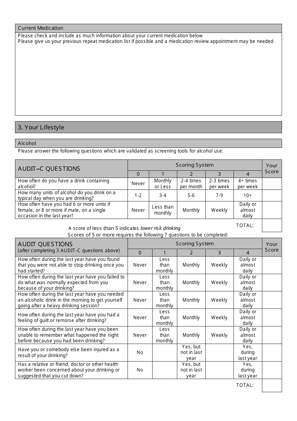 New Patient Registration Form - United Kingdom, Page 3