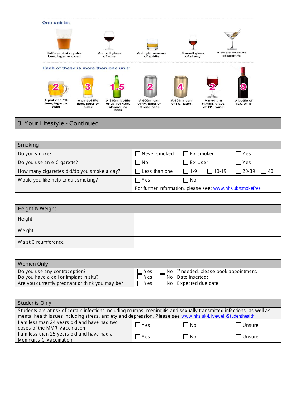 New Patient Registration Form - United Kingdom, Page 4
