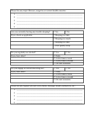 Intake Form, Page 5