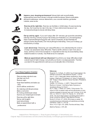 Sleep Hygiene Checklist - Strive Weekly, Page 2
