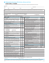 Preparticipation Physical Examination Form - American Medical Society for Sports Medicine, Page 2