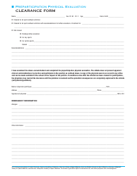 Preparticipation Physical Examination Form - American Medical Society for Sports Medicine, Page 3