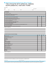 Preparticipation Physical Examination Form - American Medical Society for Sports Medicine, Page 4