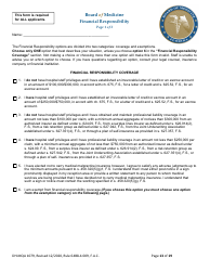 Form DH-MQA1079 Temporary Certificate for Visiting Physicians to Obtain Medical Privileges for Instruction Purposes in Conjunction With Certain Plastic Surgery, Medical or Surgical Training Programs and Educational Symposiums - Florida, Page 13