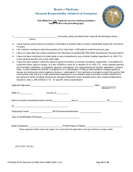 Form DH-MQA1079 Temporary Certificate for Visiting Physicians to Obtain Medical Privileges for Instruction Purposes in Conjunction With Certain Plastic Surgery, Medical or Surgical Training Programs and Educational Symposiums - Florida, Page 15