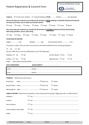 Patient Registration &amp; Consent Form - Provincial Medical Centre, Page 2