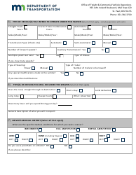 Minnesota Intrastate Driver Waiver Application - Physical - Minnesota, Page 3
