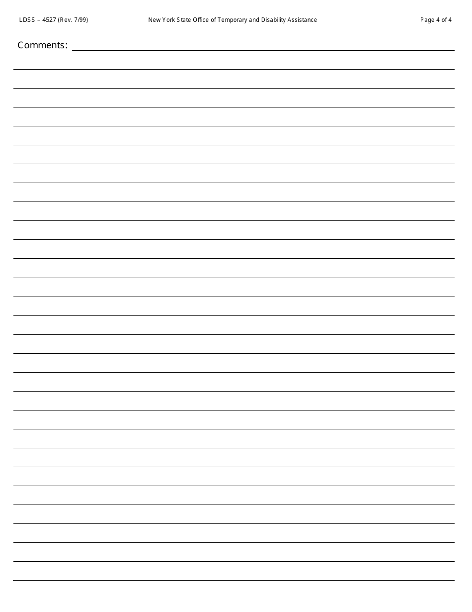 Form LDSS-4527 Alcoholism and Substance Abuse Treatment Program Progress Report - New York, Page 4