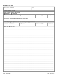 Form 09827 Consent for Influenza Immunization - Alberta, Canada, Page 2