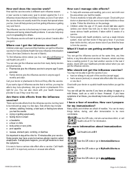 Form 09827 Consent for Influenza Immunization - Alberta, Canada, Page 4