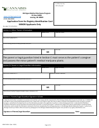 Form MMP3500-4 Minor Application Form for Registry Identification Card - Michigan Medical Marijuana Program - Michigan, Page 2
