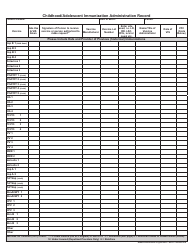 Form AIR111-1 Childhood/Adolescent Immunization Administration Record - Arizona, Page 2