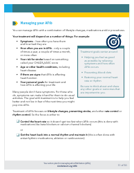 Action Plan for Managing Atrial Fibrillation (Afib) - Cardiosmart, Page 11