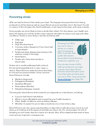 Action Plan for Managing Atrial Fibrillation (Afib) - Cardiosmart, Page 13