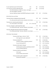 Erectile Dysfunction Questionnaire, Page 3