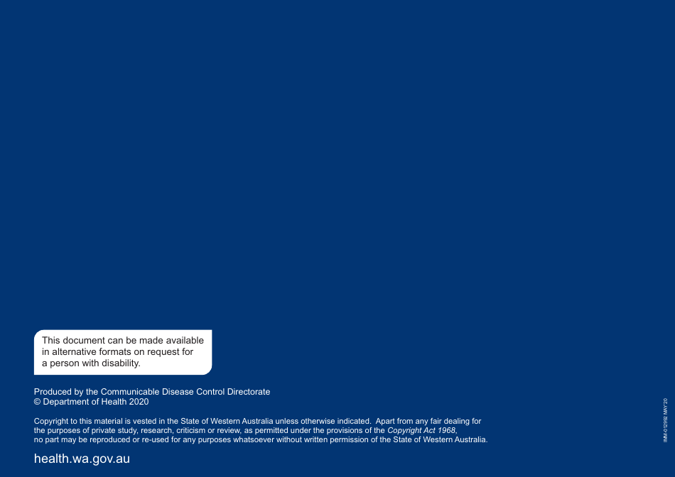 Daily Vaccine Fridge Temperature Log - Western Australia, Australia, Page 20