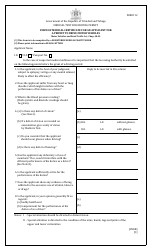 Form 12 Form of Medical Certificate for an Applicant for a Permit to Drive Motor Vehicles - Trinidad and Tobago