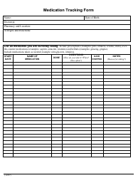 Document preview: Medication Tracking Form