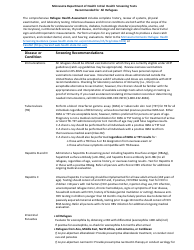 Minnesota Initial Refugee Health Assessment Form - Minnesota, Page 4