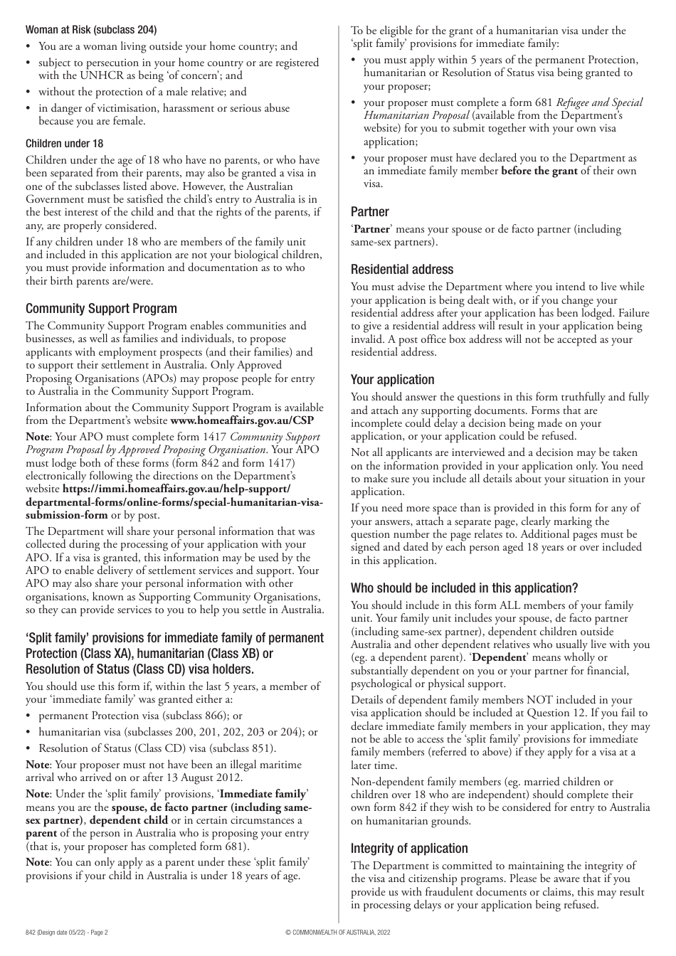Form 842 Fill Out Sign Online And Download Fillable PDF Australia Templateroller Form 842 Fill Out Sign Online And Download Fillable PDF Australia Templateroller