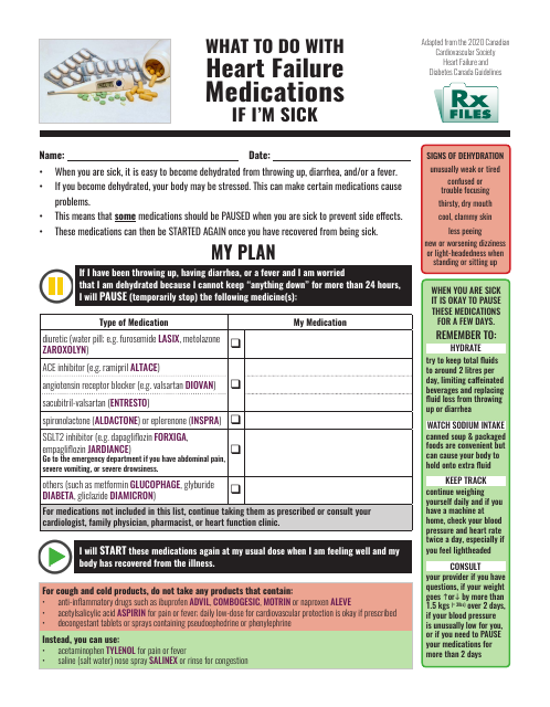 Heart Failure Medications Plan - Document Preview