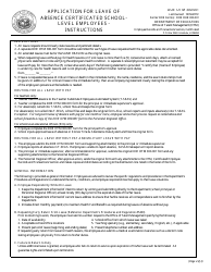 Form DOE OTM300-001 Application for Leave of Absence Certificated School-Level Employees - Hawaii, Page 2