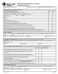 Form 18020 Residential Adult Addiction Treatment Program Application - Alberta, Canada, Page 8