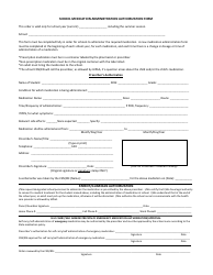 Document preview: School Medication Administration Authorization Form
