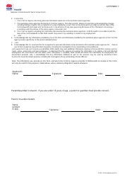 Appendix 7 National Criminal Record Check Consent Form - New South Wales, Australia, Page 2