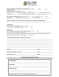 Mental Health Intake Form - All Day Family Care Clinic, Page 4