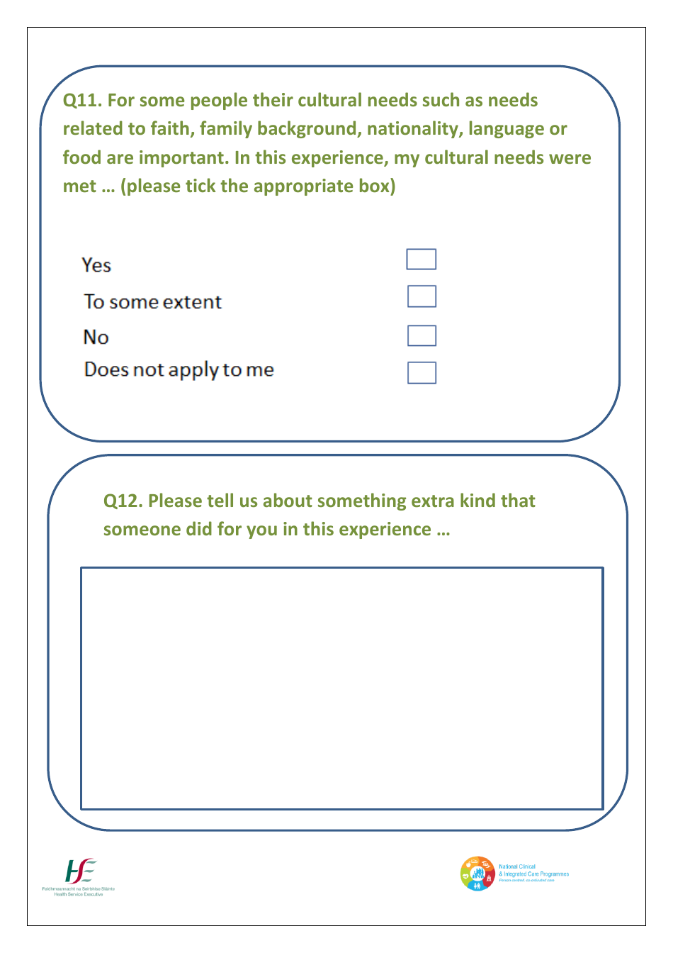 Patient Satisfaction Survey - Health Service Executive (Hse), Page 10